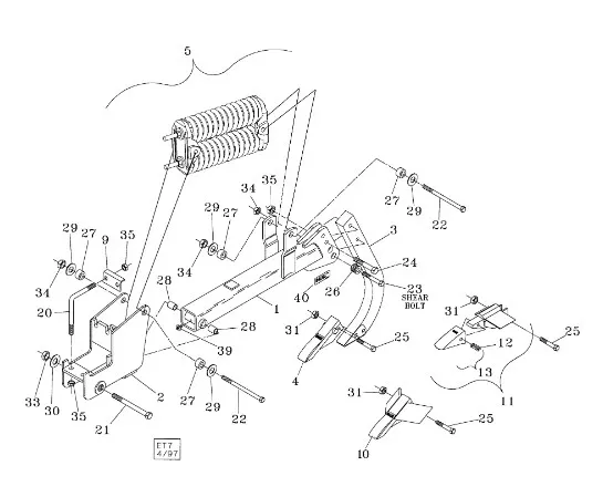 33010010 - лапа стерневого рыхлителя